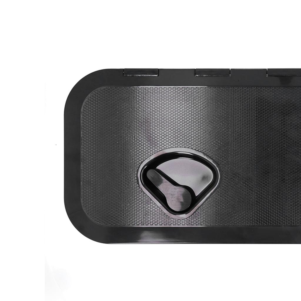 Dektoegang   Inspectieluik 180 graden Scharnierend Deksel UV-bestendig met Slot voor Marine Boot 24 x 9,5 inch(Wit )