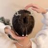 Reindeer Horn Hairpin with Rhinestone Red Berry Detail Festive Elegant for Women Teens Christmas Party Headwear