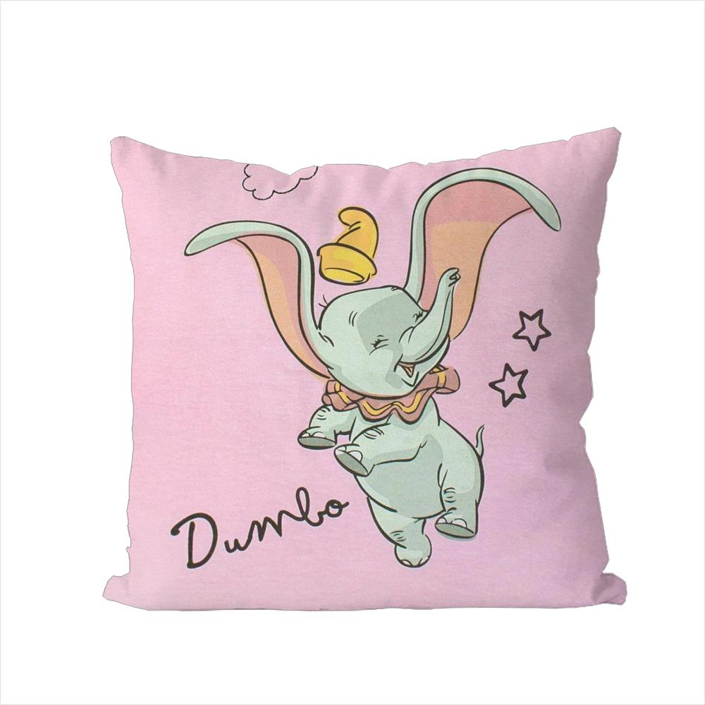 DDumbo Pillow Case For Car Sofa Decorative Home Doublesided Print Plush Square Throw Pillow Cushion Cover