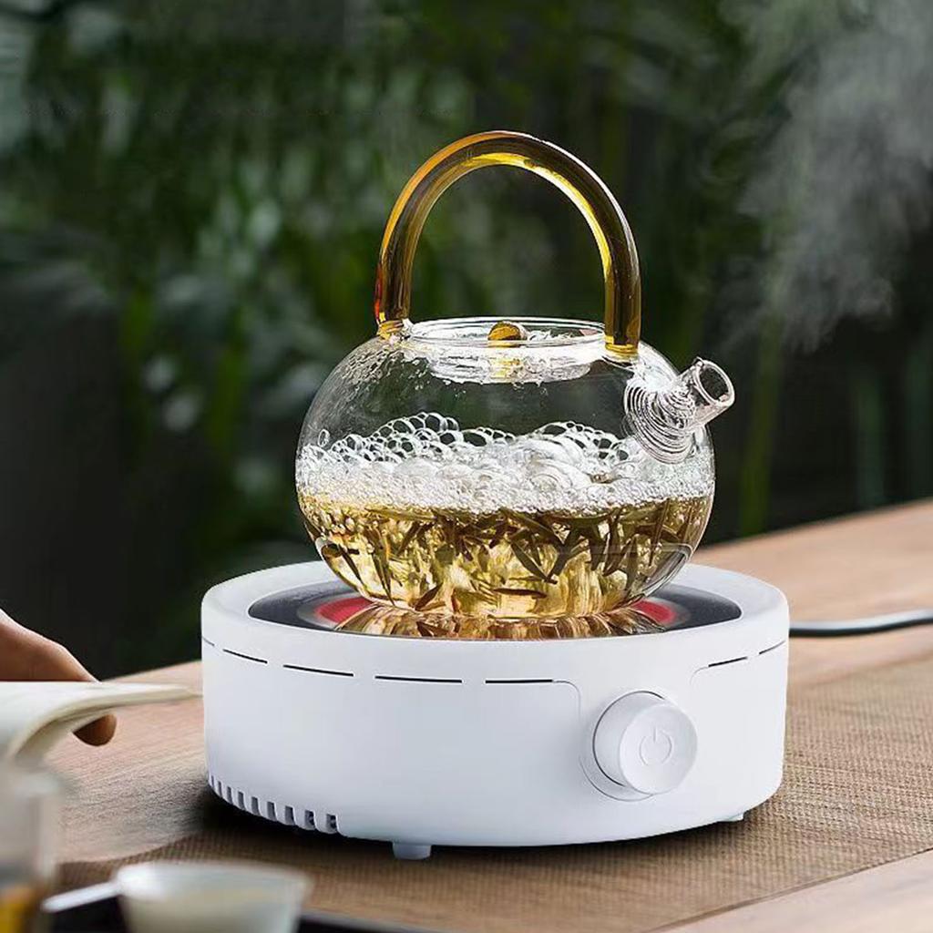 Electric Tea Stove Efficient Silent Portable Small Ceramic Hot Plate for Boiling Water Milk Coffee Tea
