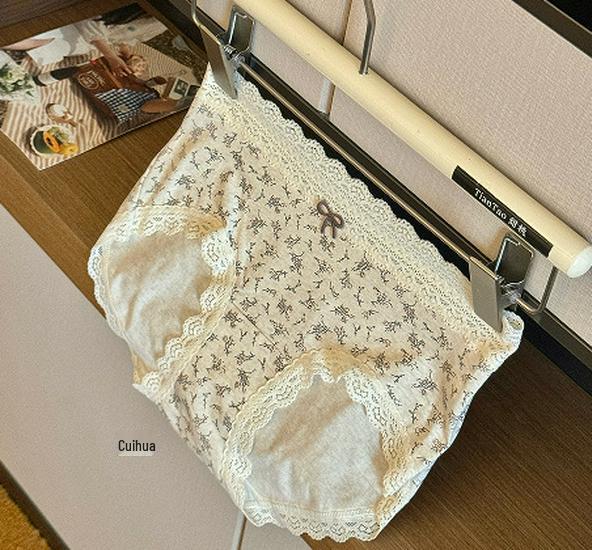 Pastoral Floral Print Pure Cotton Women's Panties - 2025 Comfortable, Breathable Triangle Style