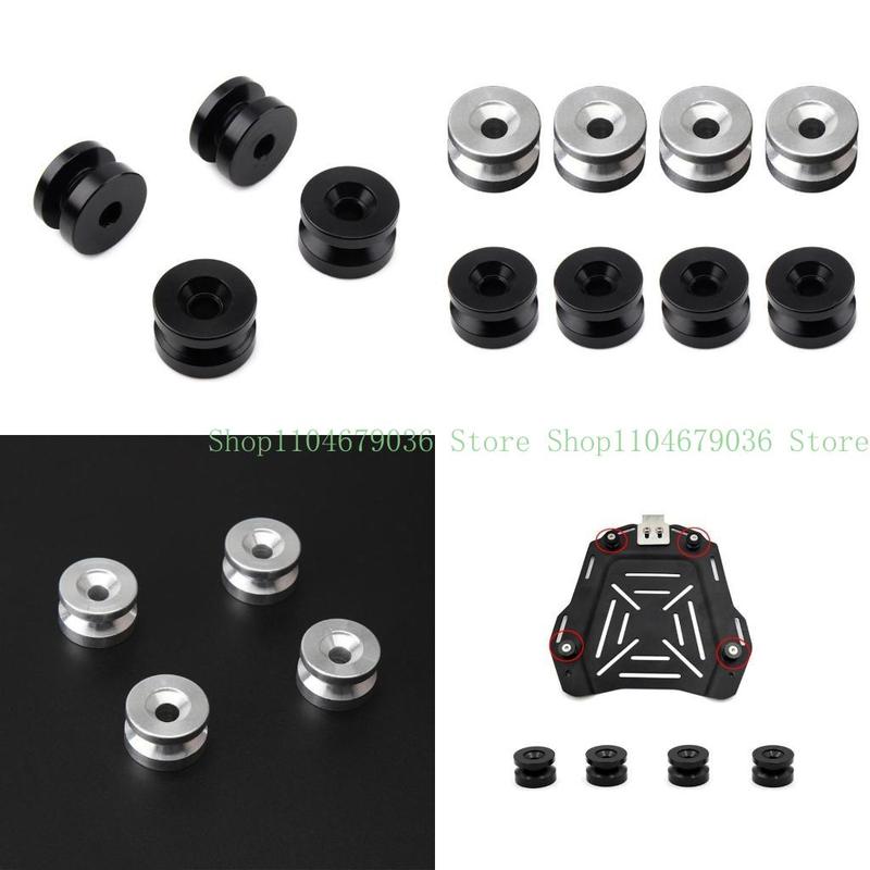 652F Motorcycle Luggage Bushing Pad Universal 4pcs Top Trunk Bracket Mat Fits for Storage Box Tail Toolbox Case
