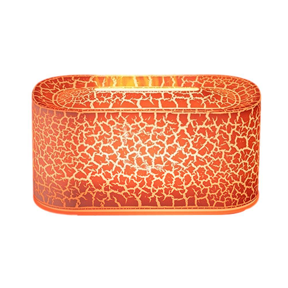 Цветной аромадиффузор с имитацией пламени, питание от USB C, с функцией автоматического отключения и нескользящими ножками для устойчивого использования белый