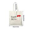French Bridal Team Canvas Tote Bag - Wedding Party Favor