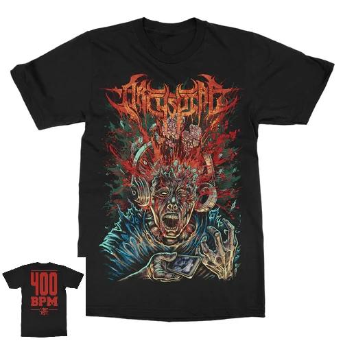 

2025 Лето Новая Мода Уличный Archspire Многоэлементная Мужская Футболка Топ с Принтом Дышащая Рубашка Мужские и Женские Топы#Цвет(3) XXXXXL чёрный