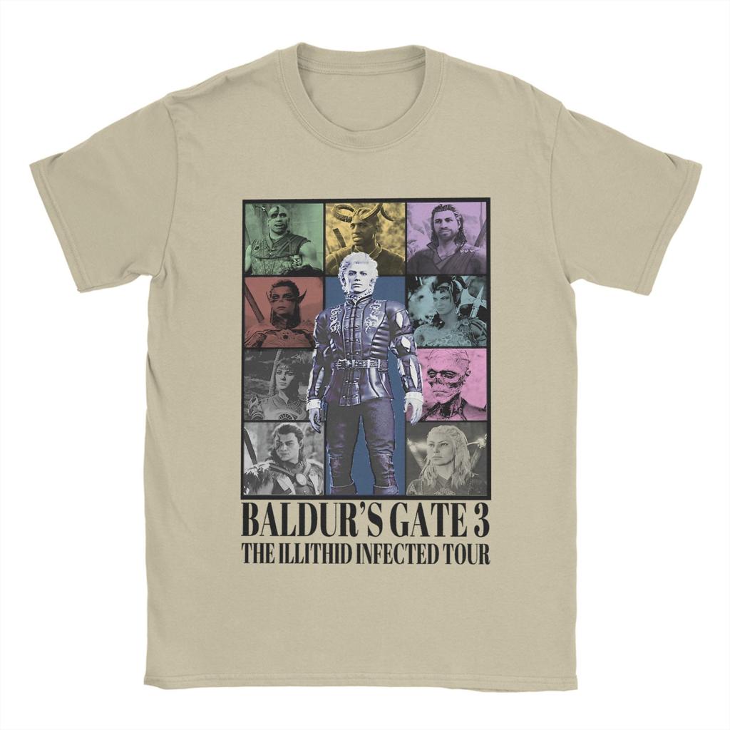 Astarion Baldurs Gate 3 T Shirt Men's Cotton Humorous T-Shirts Crew Neck Tees Short Sleeve Clothes Plus Size