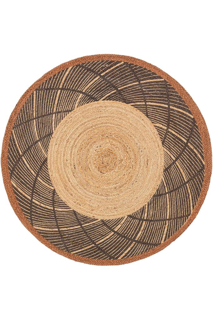 Rovigo Home Washable Round Printed Carpet RHM7008