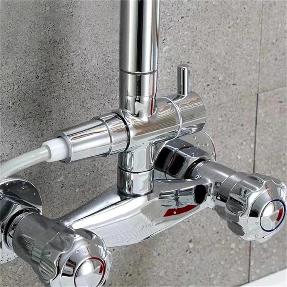 1PC 3 Way Shower Head Diverter Valve G1/2 Three Function Switch Adapter Connector Head Faucet Hotel Home Bathroom Accessories