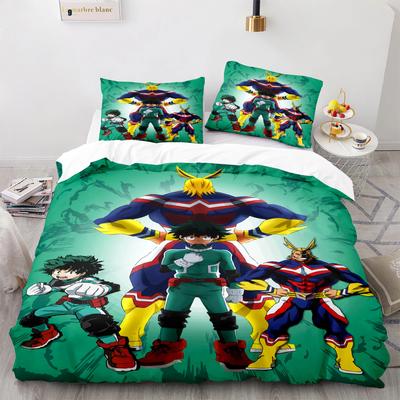 New Japan Anime My Hero Academia Printed Bedding Set Cartoon Duvet Covers Pillowcases Comforter Bedding Set Bedclothes Bed Linen
