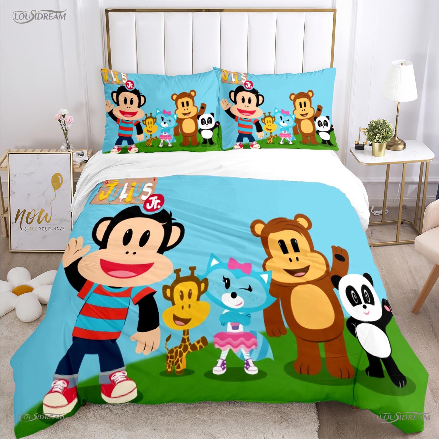 

Cute P-Paul F-Frank Cartoon Anime Duvet Cover Funny Kawaii Bedding Set Soft Quilt Cover And Pillowcases Single/Double/Queen/King US Queen(228*228cm)3pcs