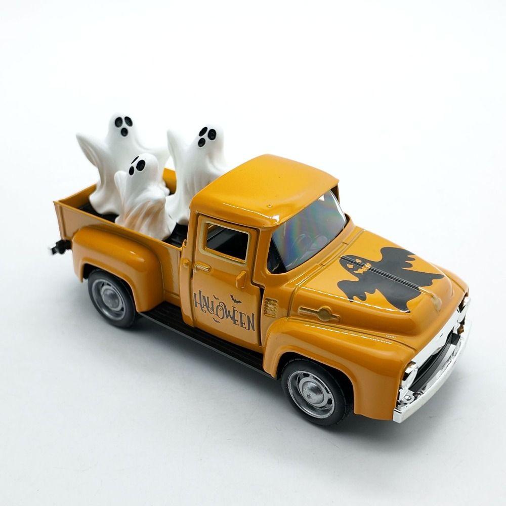 Vintage Ghost Figurine Funny Design Scary Car Model Entryway Desktop Figurine Home Desk Decoration