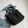 Large Capacity Plaid Shoulder Bag Casual Down Bag Storage Bag Quilt Puffer Bag  Office Worker
