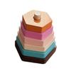 Montessori Pädagogisches Spielzeug Set Bogenbrücke Regenbogen Bausteine Zählwerk für Kinder Zählwerkzeuge Stapelspiel