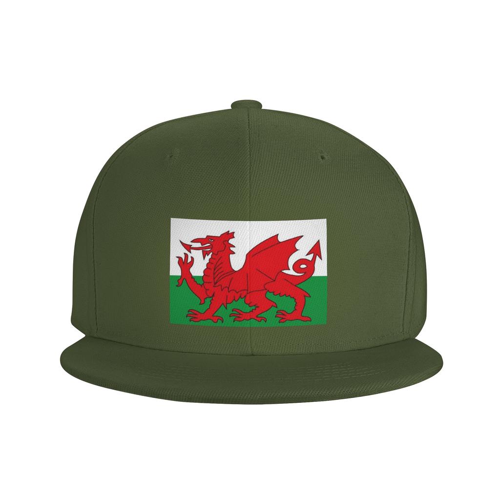 Flag Of Wales Welsh Dragon Baseball Caps Snapback Fashion Baseball Hats Breathable Casual Casquette Outdoor for Unisexs WoUnisexs