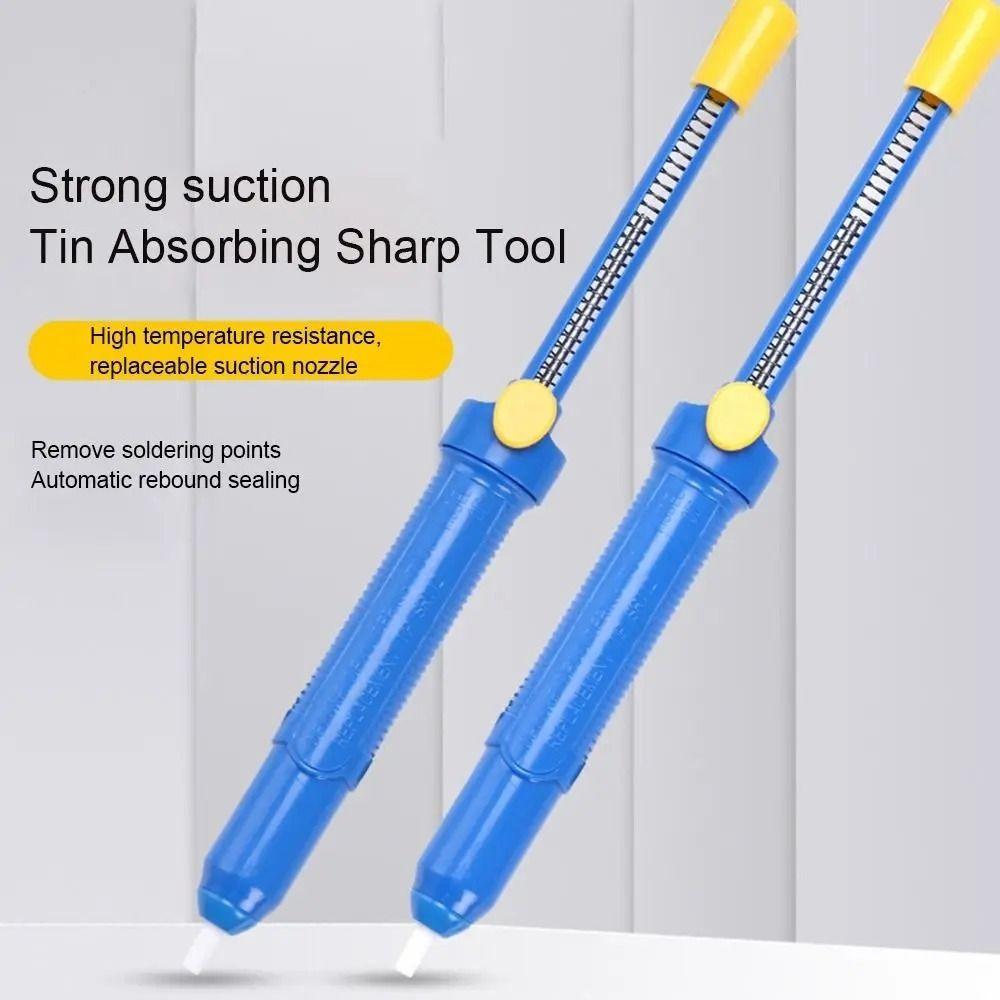 2Pcs Ergonomic Solder Sucker Strong Suction Power Manual Solder Extractor  Welding Hand Tool