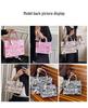 2025 Women's Large Capacity Fashion Tote: Simple Print Handbag & Souvenir Shopping Bag