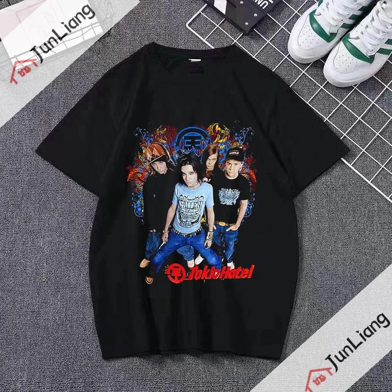 Italian Rock Band Tshirts for Women Maneskin Harajuku Streetwear Sportswear Man Kpop Goth Clothes Short Sleeved Tshirt Tops