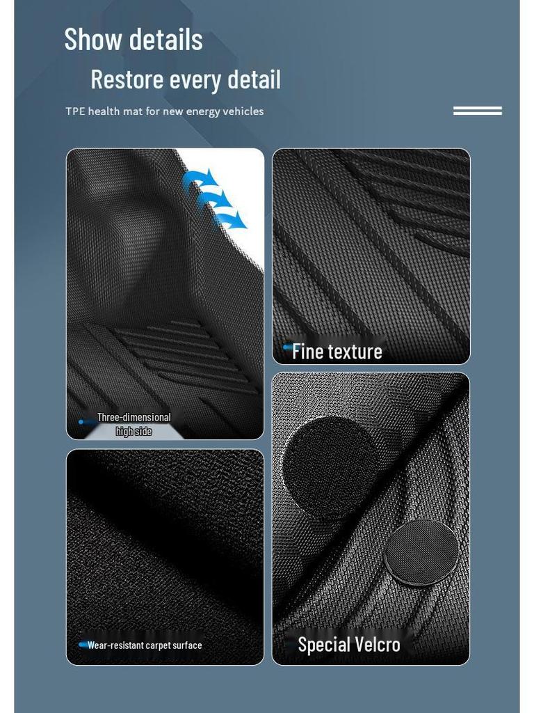 TPE Floor Mats for 2021-2024 Ford Bronco 4-Door - Eco-Friendly, All-Weather