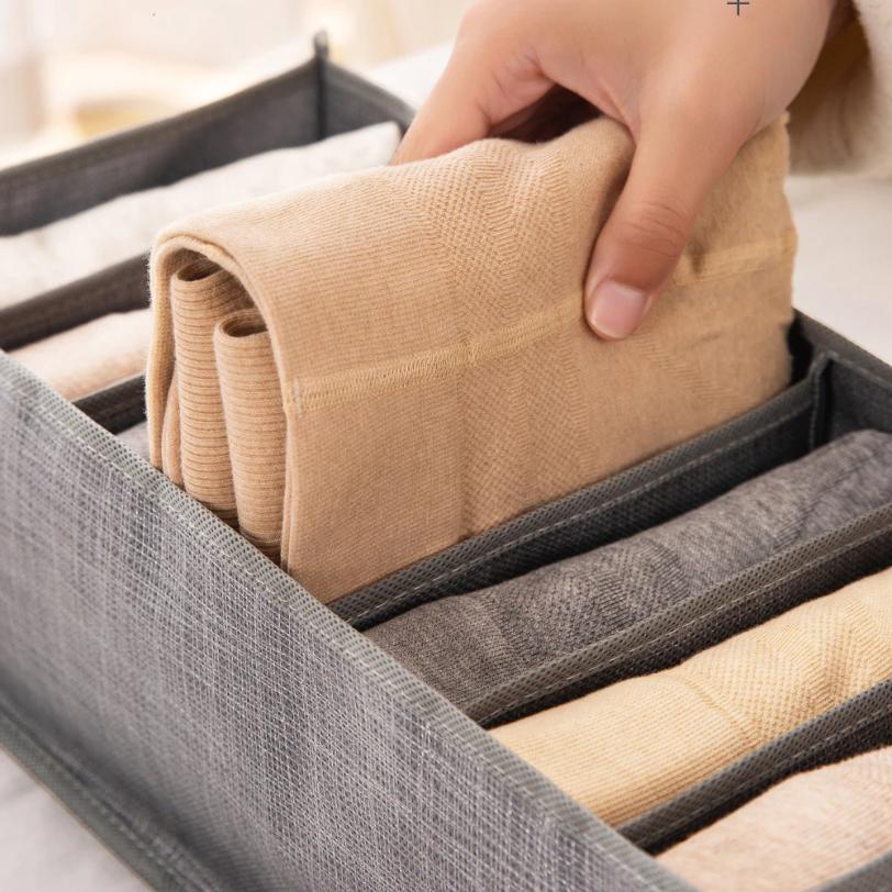 Closets Clothes Organizer Foldable Clothing Jeans Storage Box Closet Drawer  Organizer with Handles Wardrobe Storage Organize