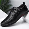Echte weiche Lederschuhe Herren Freizeitschuhe Business Low-Top Schuhe Fleece Schnürschuhe Arbeitsschuhe