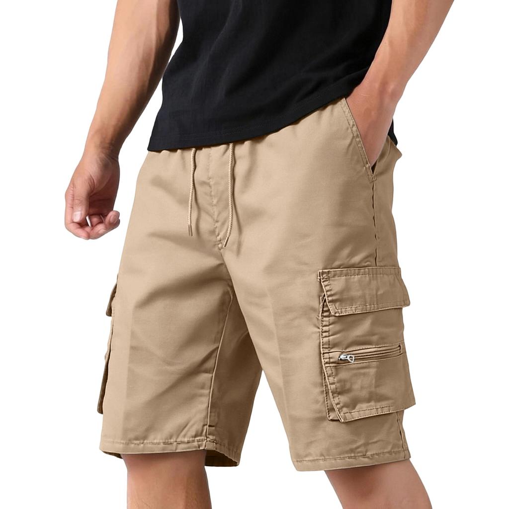 Men's Casual Five-pocket Pants - Loose, Multi-pocket Outdoor Sports Shorts