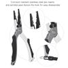 Rubber Handle Aluminium Alloy Casting Anti skid Easy Opening Ring Fishing Pliers Hook Remover Tool with Storage Bag