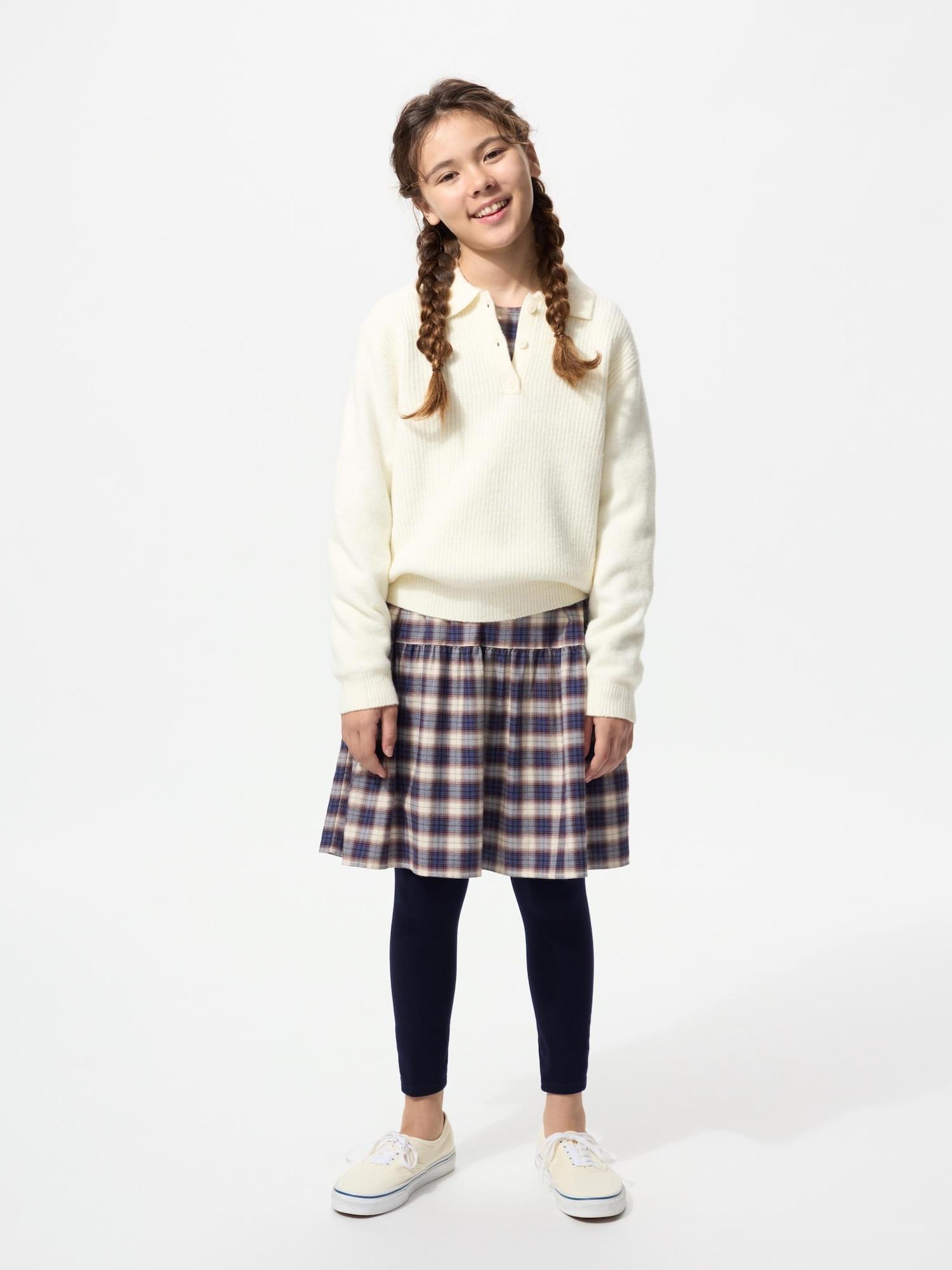 

Uniqlo Леггинсы Heattech Extra Warm для девочек С начесом 09 BLACK/KIDS 160