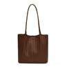 Autumn retro large-capacity bag women's new fashion woven pattern shoulder bag work tote bag