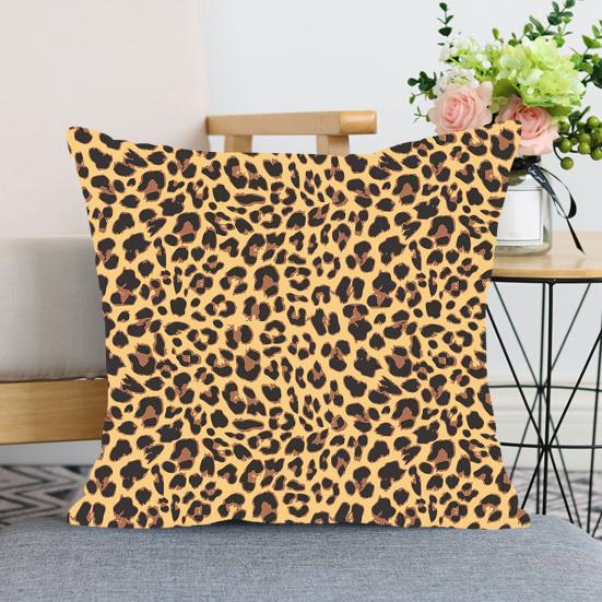 Throw Pillowcase Printed Cushion Cover with Hidden Zipper Wear Resistant Easy Maintenance Decorative Pillowslip