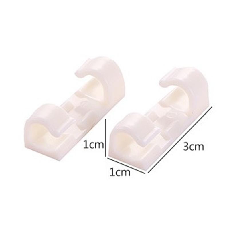 Cable Holder Clips 20Pcs Cable Management Cord Organizer Clips Silicone Self Adhesive For Desktop Office Home
