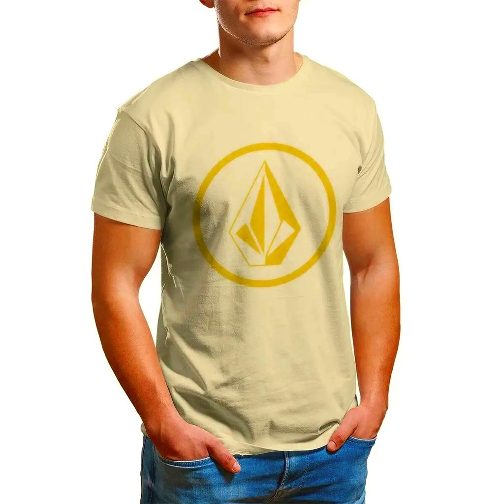 Hot Selling Volcom Obsidian Summer T-Shirt for Men in 2025, Comfortable and Fashionable Short Sleeved High-Quality pro choice