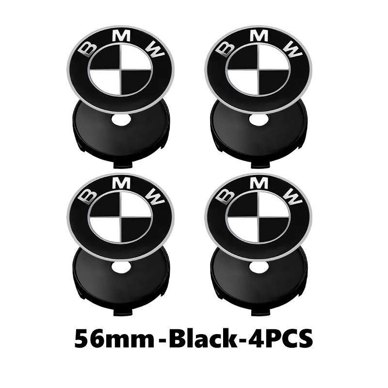 4PCS 56mm Car Badge Wheel Center Cover Stickers Hub Caps Decal For BMW X1 X3 E39 E46 E30 E36 E87 E60 E90 F26 G02 E70 F15 E53 G05