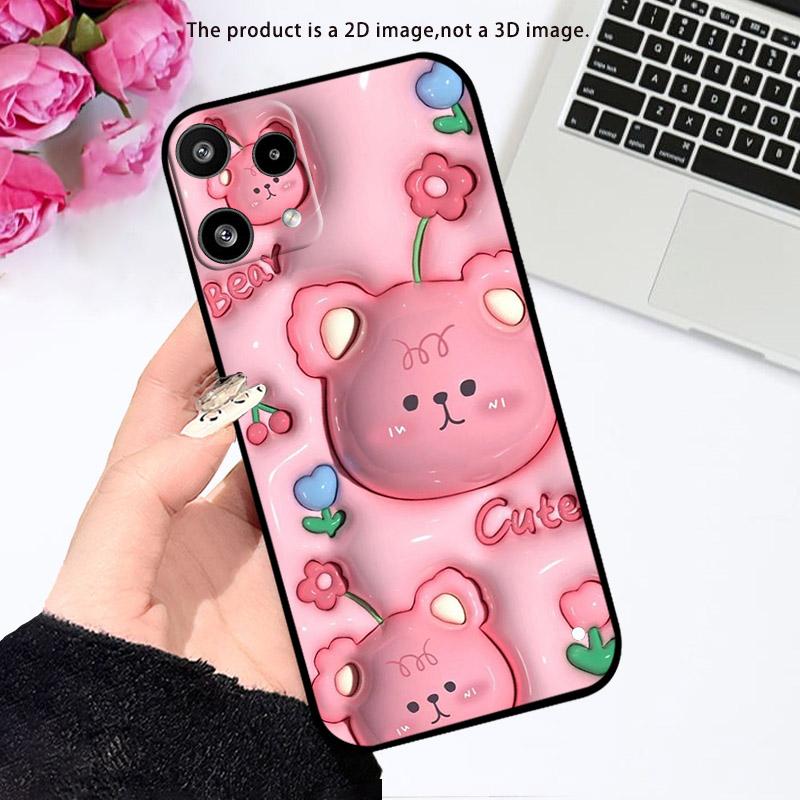 Pro pouzdro Nothing Phone 3a Lite Módní ochrana fotoaparátu Silikonový zadní kryt Pro pouzdra Nothing Phone 3a Lite Měkké TPU Fundas