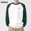 Men's Pure Cotton Color Block Long Sleeve T-Shirt