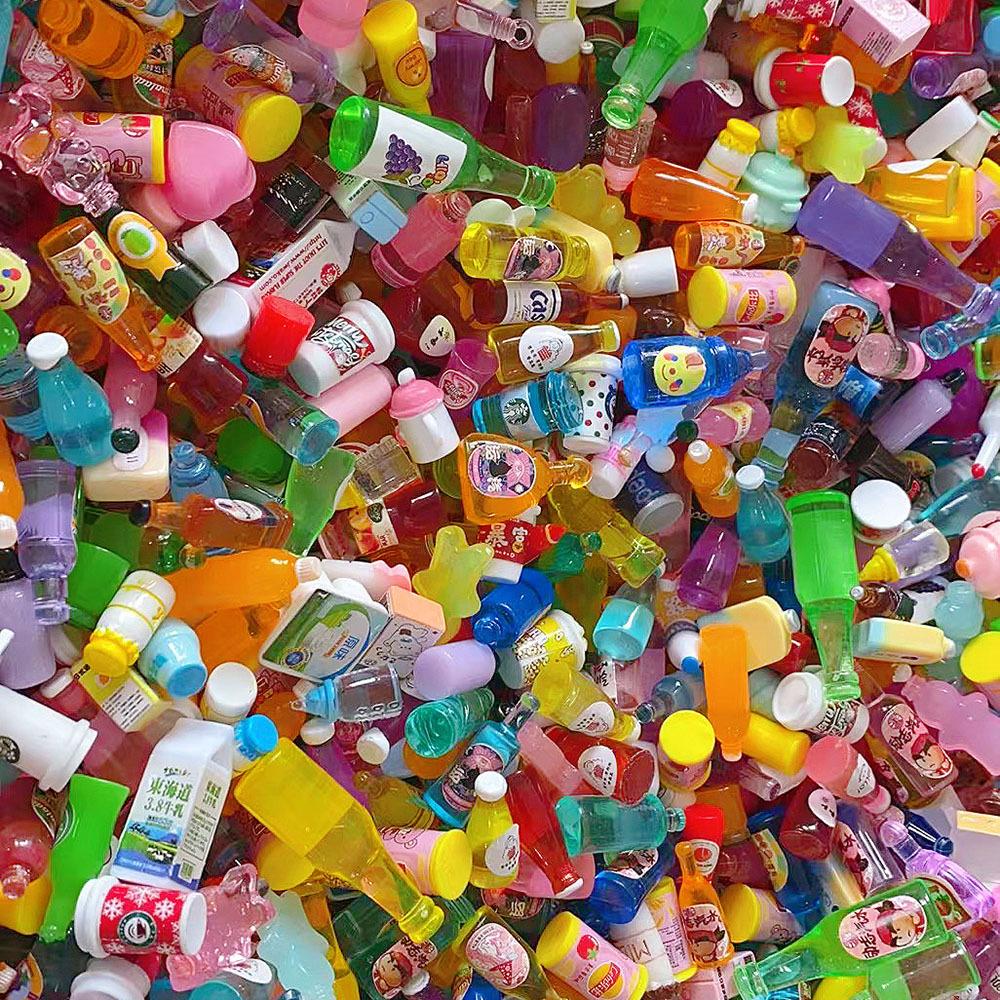 Non-Toxic Cute New1:12 Miniature Dollhouse Supermarket Food Snacks Mini Cake Wine Drink For Blyth Barbies Bjd Doll Kitchen Accessories