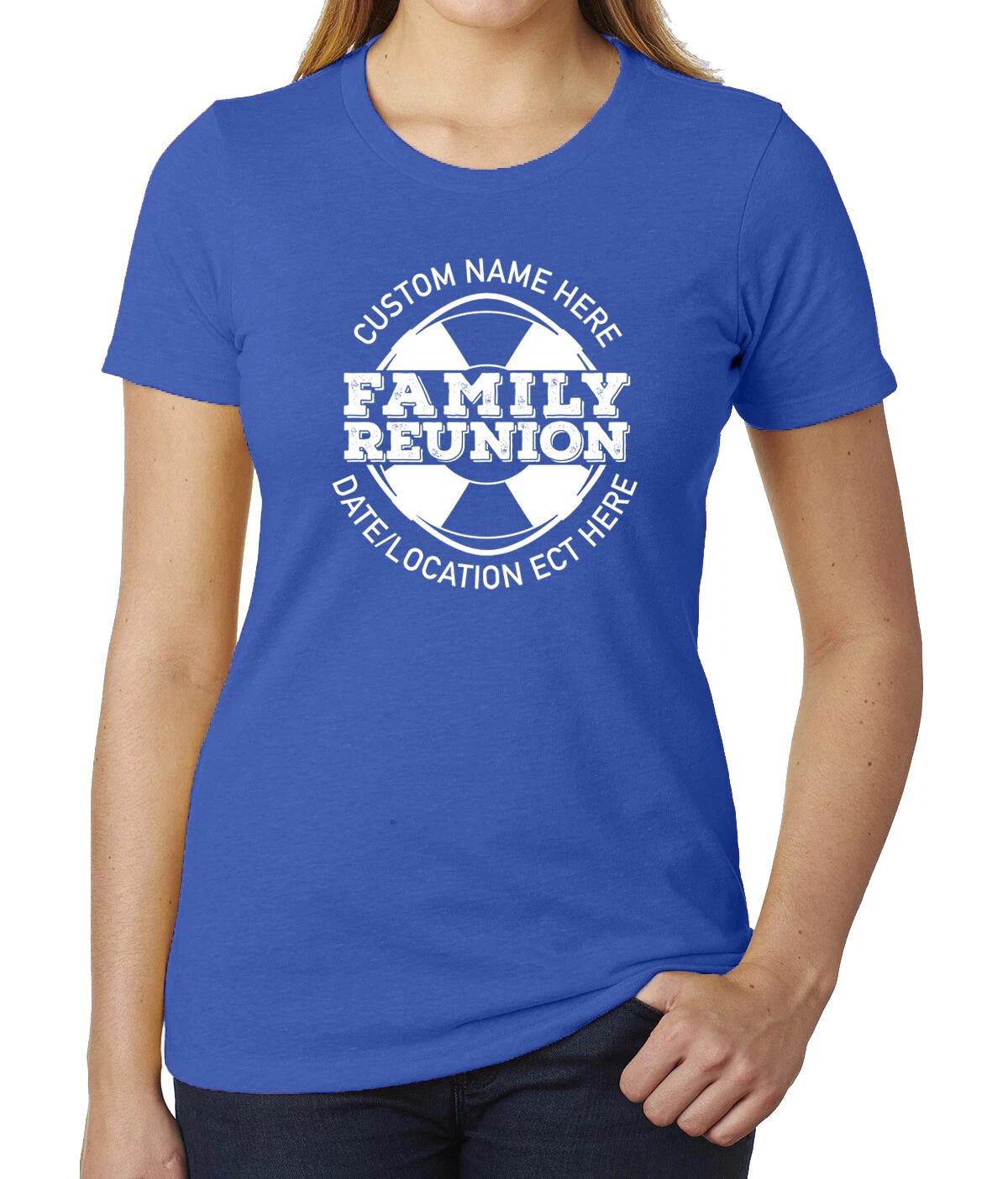 Life Raft White Print with Custom name and Date -Family Reunion Woman s T-Shirts 3XL