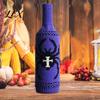 Spooky Party Table Decorations Halloween Wine Bottle Sweater, Reusable Knitted Champagne Cover, Pumpkin Skull Cover Spider Pattern Sleeve Decoration