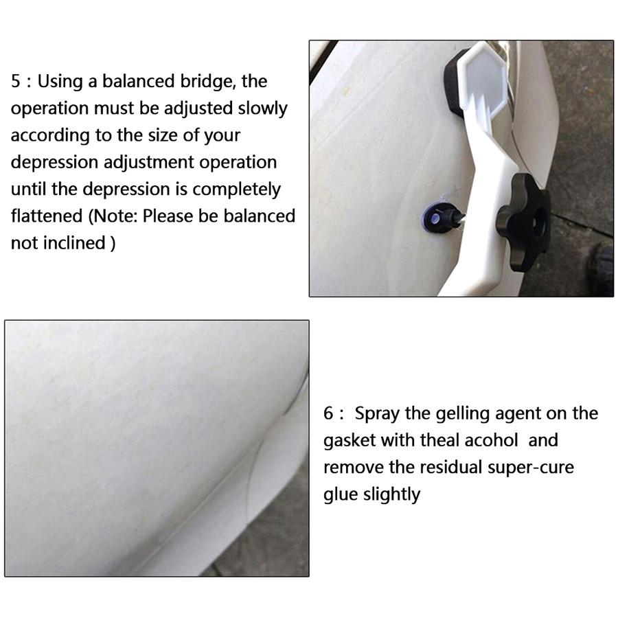 Car Body Paintless Dent Pulling Bridge Hail Removal Repair Glue Tab Hand Tool US