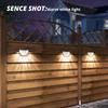 LED Solar Fence Lights Outdoor Waterproof Wall Lights Corrugated Lights for Fence Terrace Garden Path Decorative Lights