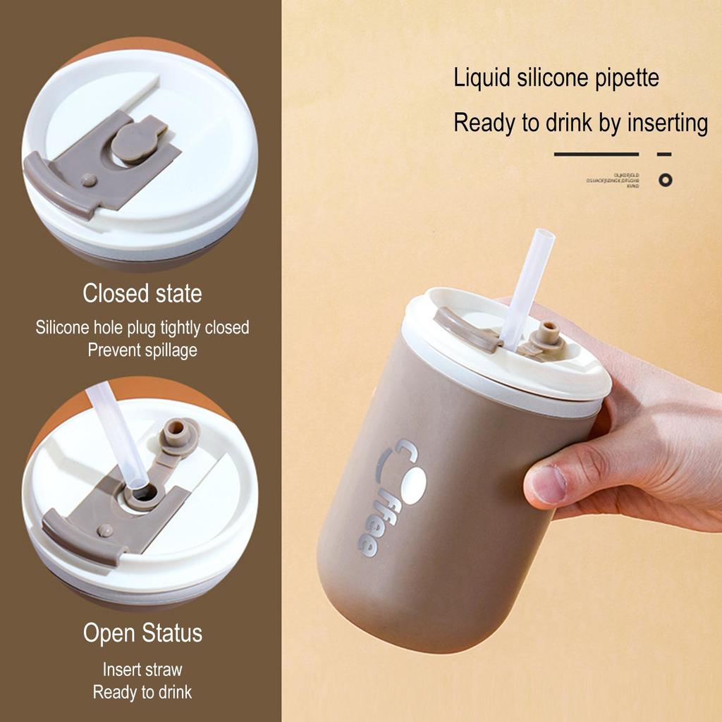 Coffee Mug Cup 500ml Coffee Cup Stainless Steel Double Vacuum Cup Corrosion Resistance Oxidation Resistance