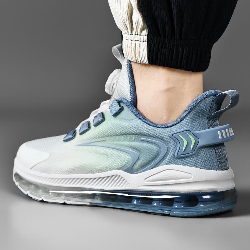 

Чоловіче взуття, спортивне взуття надвеликого розміру 4748, сітчасте дихаюче повсякденне взуття, легке взуття для подорожей, повітряна подушка з обертовою пряжкою 44