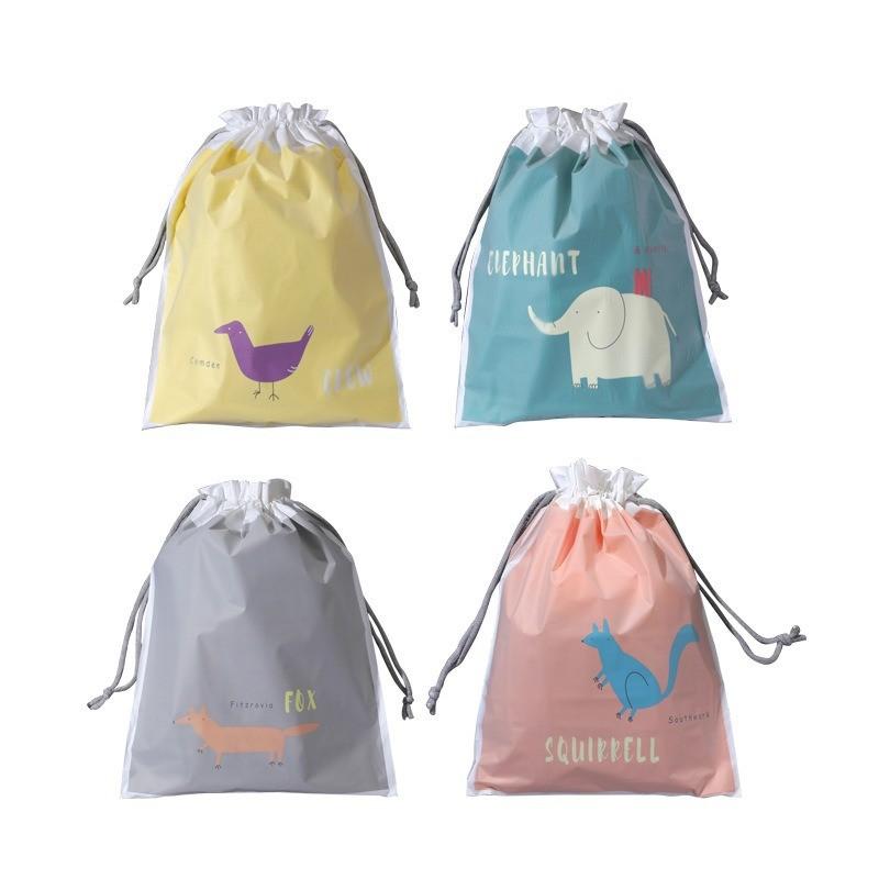 

4-piece Set Of Zippered Bags, PE Sealed Bag Travel Storage Bag, Individual Packaging Bags one size белый