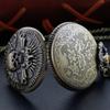 Orologio da Tasca Scheletro Cavaliere Quarzo Orologio Collana Steampunk Ciondolo Orologio in Metallo Acciaio Inossidabile con Catena Corta Regalo Cf1223