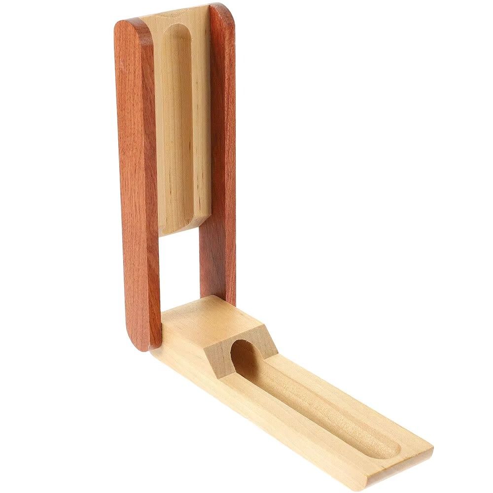 Foldable Wooden Pen Holder Single Double Wooden Pen Box Pen Display Stand Collection Box