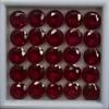 Gecertificeerde Natuurlijke Bloedrood Robijn Rond Geslepen 12,00 Ct 5x5 mm Partij Birmaanse Edelsteen