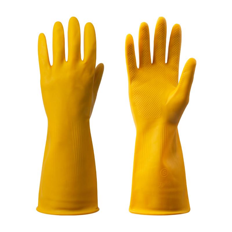 Tianjiao Nanyang Durable Thickened Latex Gloves for Laundry, Vegetables, Waterproof, Non-Slip Rubber Protection