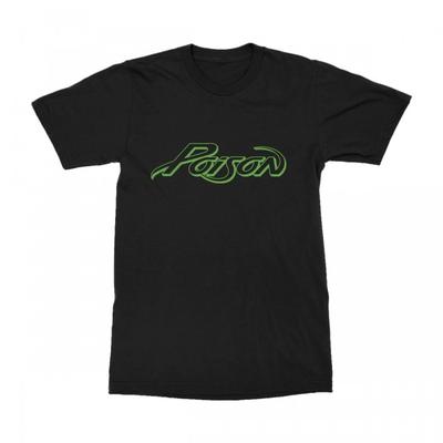 Poison Unisex Adult Vintage Logo T-Shirt