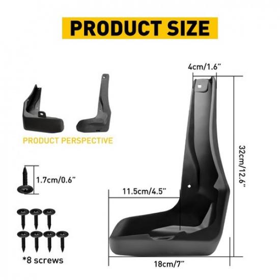 New Splash Guards Mud Flaps For 2017- Honda Civic Sport Touring Hatchback EB