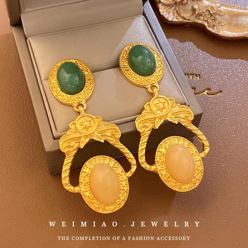 

Элегантные круглые серьги в стиле ретро, вдохновленные средневековьем: Роскошный винтажный дворцовый стиль