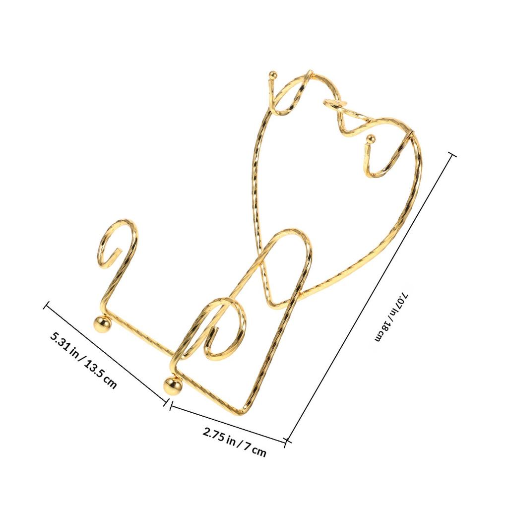 Metal Coffee Mug Holder Stand European Style Gold Plated Spiral Cup Plate Display Rack for Kitchen Counter Organizer Storage